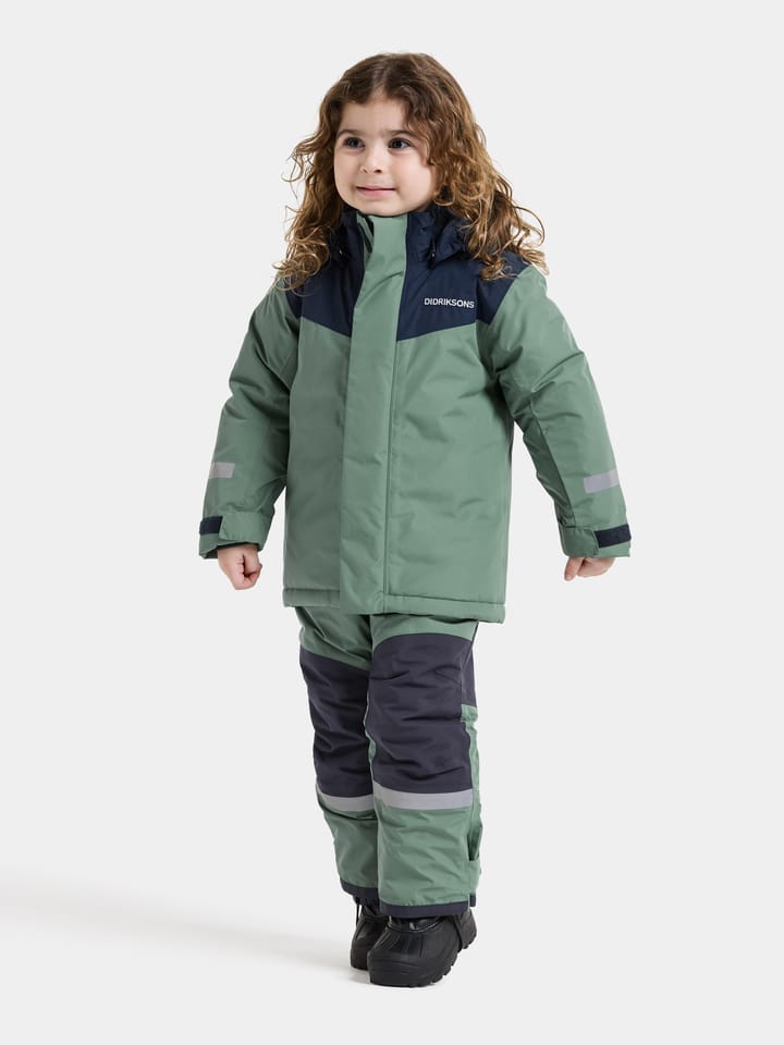 Didriksons Kids' Skare Set Dark Moss Didriksons