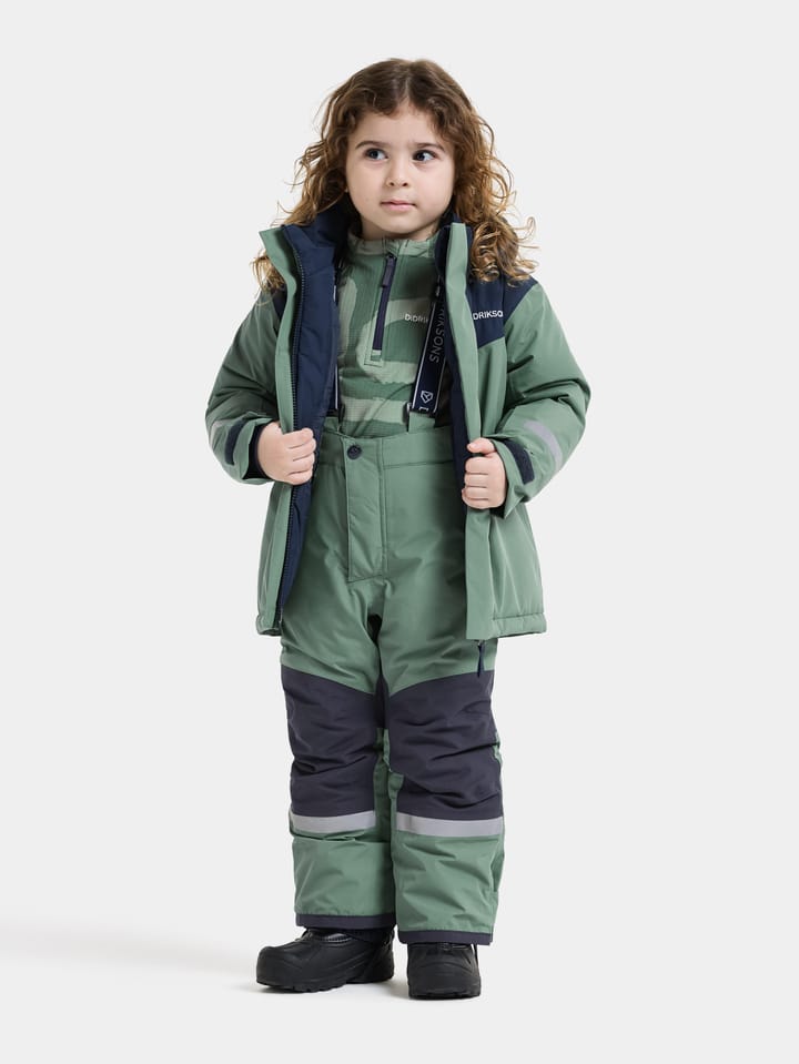 Didriksons Kids' Skare Set Dark Moss Didriksons