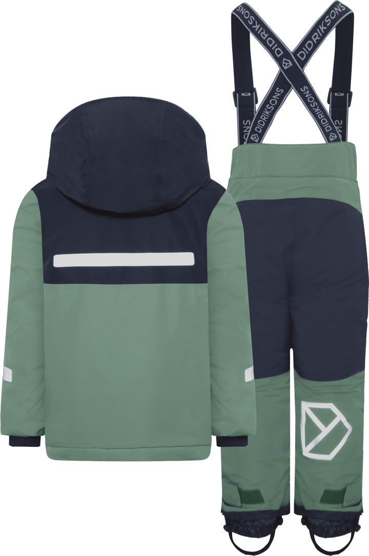 Didriksons Kids' Skare Set Dark Moss Didriksons