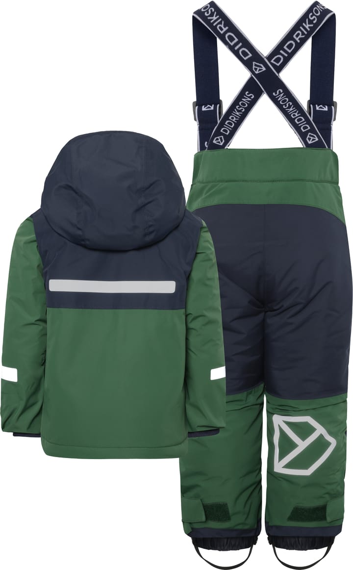 Didriksons Kids' Skare Set Pine Green Didriksons
