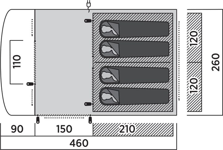Easy Camp Skarvan 4 Blue Easy Camp