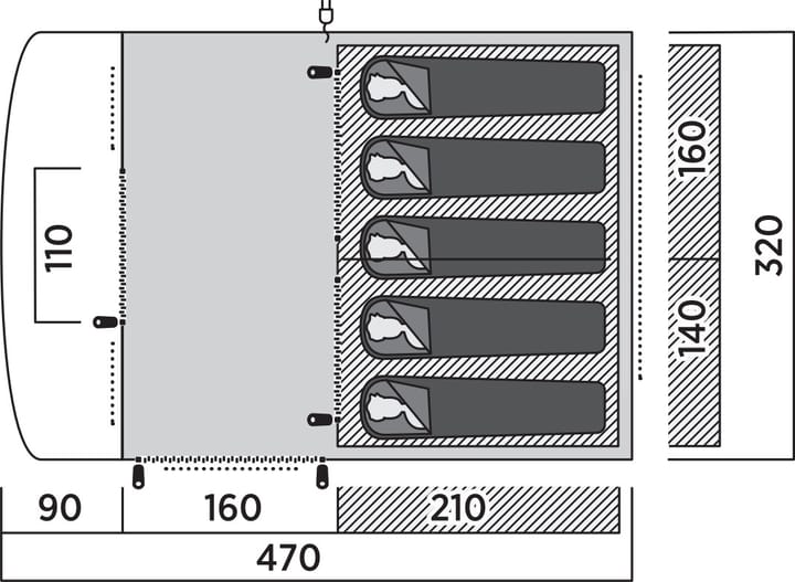 Easy Camp Skarvan 5 Blue Easy Camp