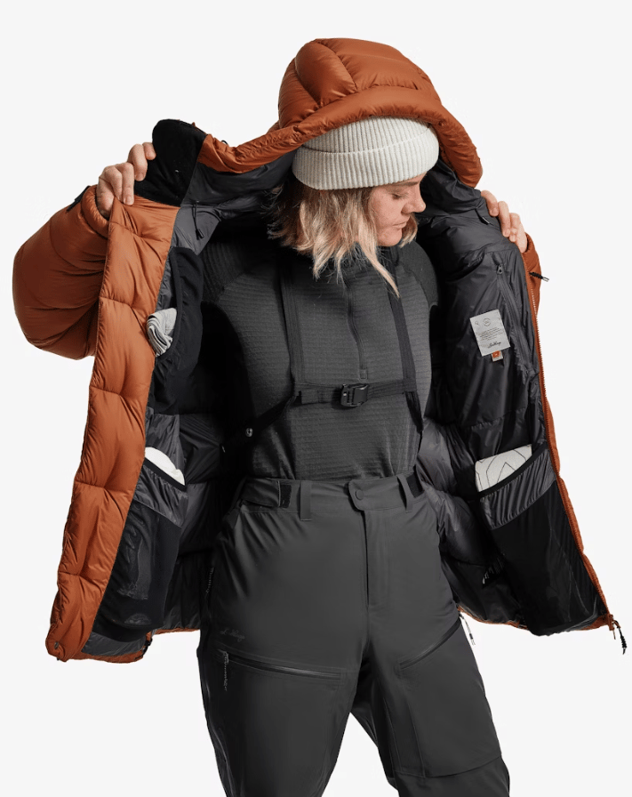 Lundhags Women's Abisku Adventure Down Parka Almond Lundhags