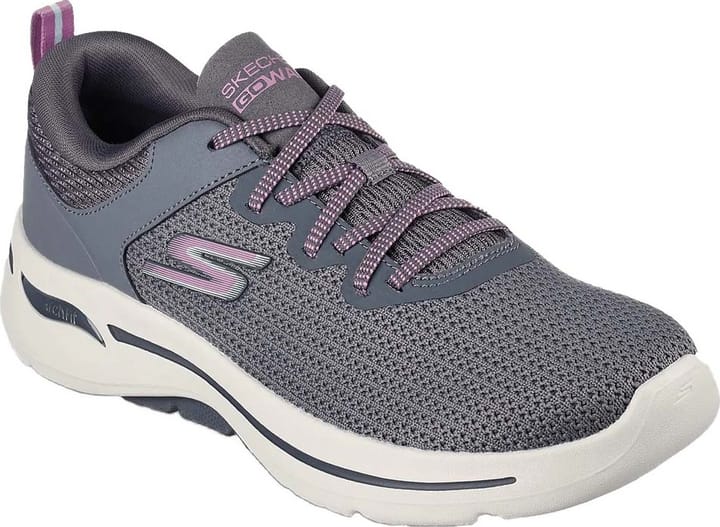 Women's Go Walk Arch Fit - Vibrant Look Charcoal Skechers