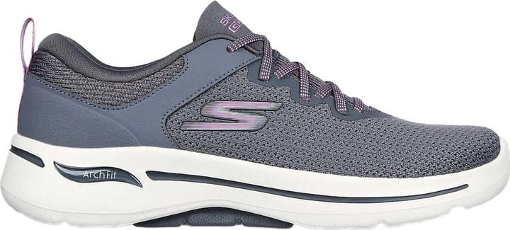 Women's Go Walk Arch Fit - Vibrant Look Charcoal Skechers