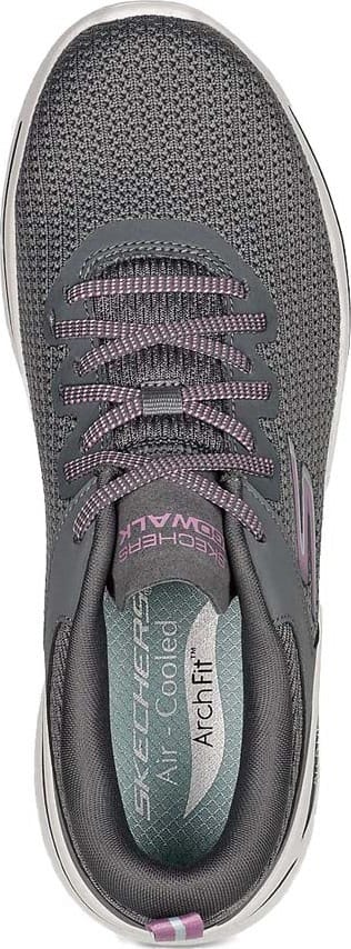 Women's Go Walk Arch Fit - Vibrant Look Charcoal Skechers