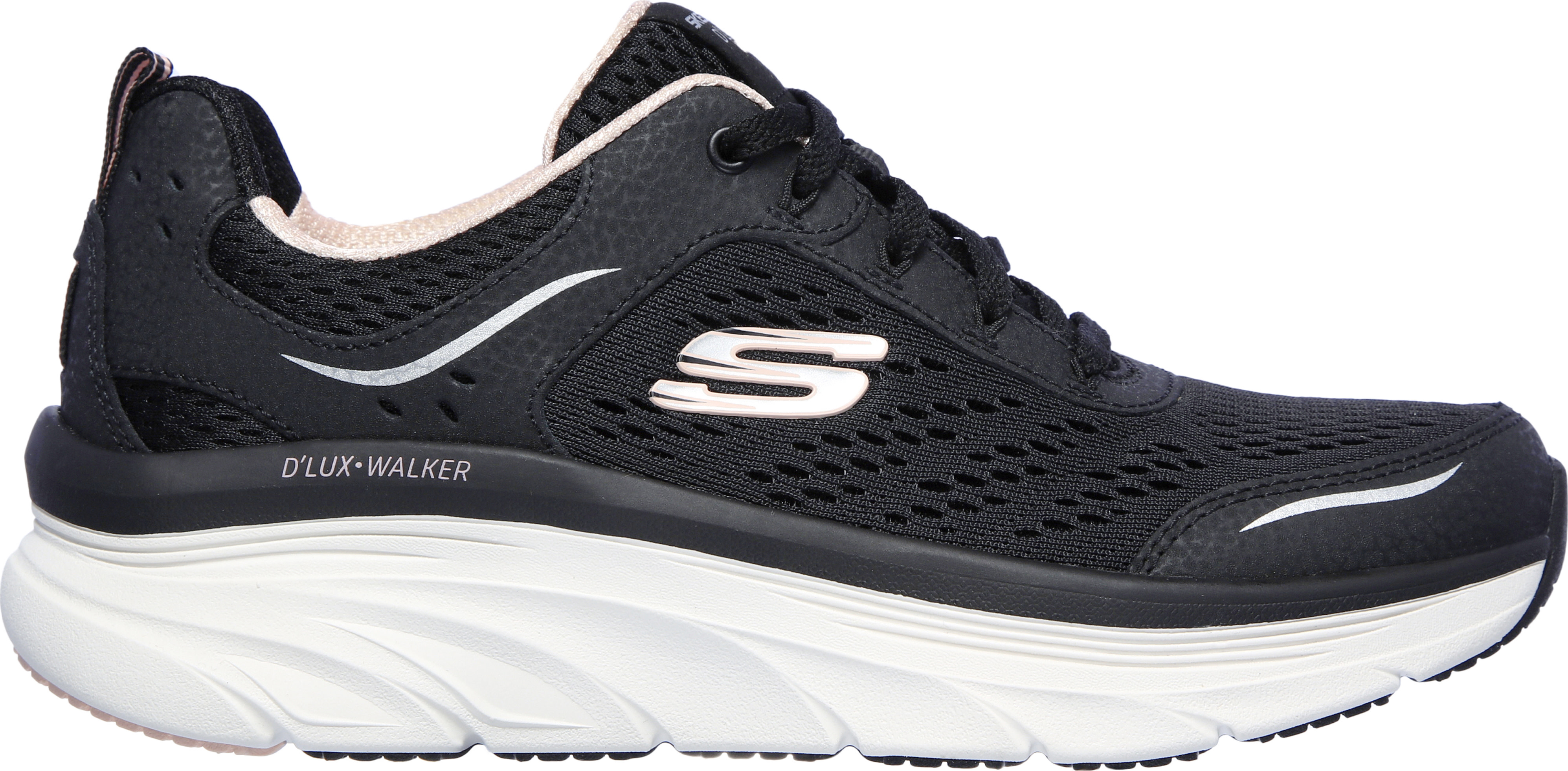 Skechers Skechers Women's Relaxed Fit: D'Lux Walker - Infinite Motion Black Pink 37, Black Pink