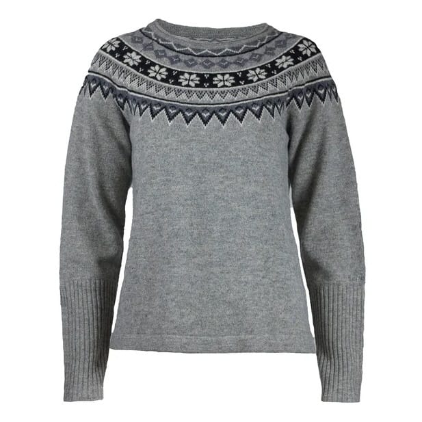 Skhoop Women's Scandinavian Sweater  Grey Skhoop