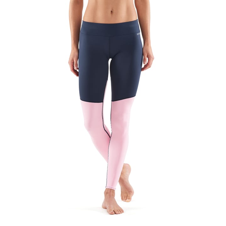 Skins Women's DNAmic Soft Long Tights  Cameo Pink/Navy Blue Skins