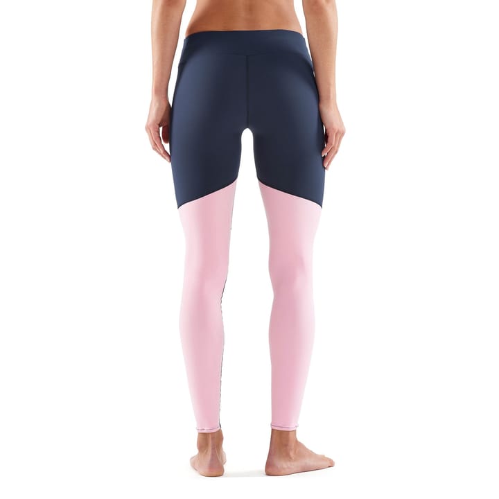 Skins Women's DNAmic Soft Long Tights  Cameo Pink/Navy Blue Skins
