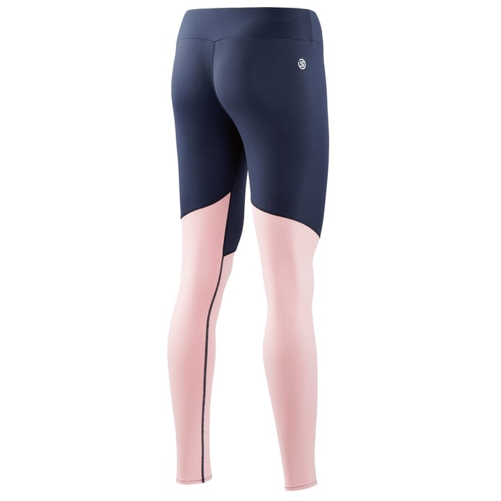 Skins Women's DNAmic Soft Long Tights  Cameo Pink/Navy Blue Skins