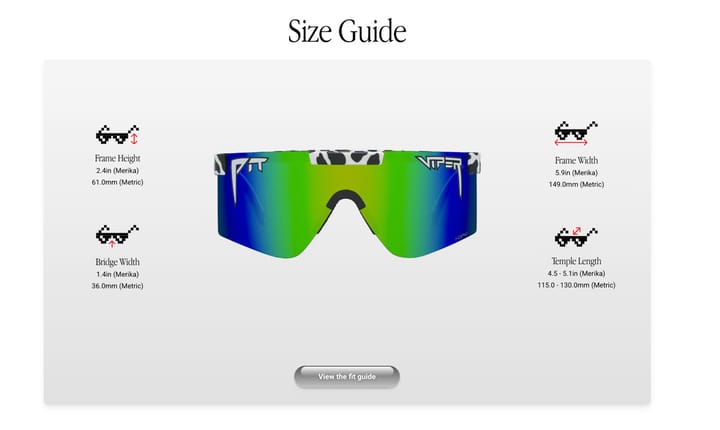 Pit Viper The Originals The Exec Polarized Rainbow Narrow Pit Viper Pit Viper The Originals The Exec Polarized Rainbow Narrow Pit Viper