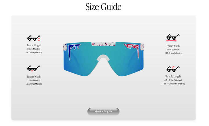 Pit Viper The Originals The Merika Polarized Blue Narrow Pit Viper Pit Viper The Originals The Merika Polarized Blue Narrow Pit Viper