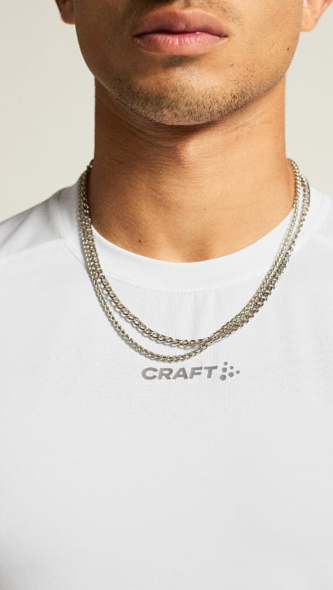 Craft Men's Adv Essence Shortsleeve Tee 2 White Craft