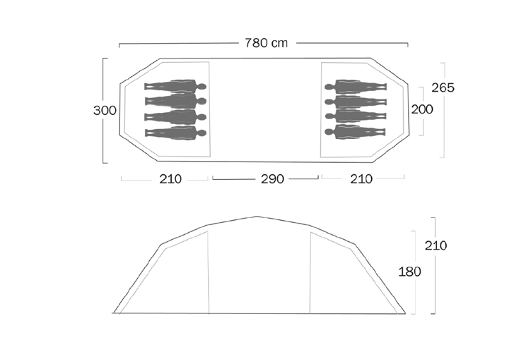 Helsport Seeker Valhall 8 Tunnel Polar Black Helsport