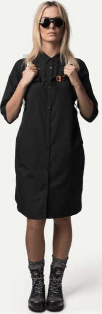 Houdini W'S Route Shirt Dress Ii True Black Houdini Sportswear
