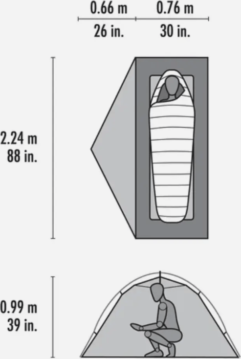 MSR Elixir 1 Tent Footprint Incl Green MSR