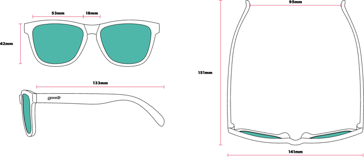 Goodr Sunglasses Mick And Keith'S Midnight Ramble Black Goodr Sunglasses