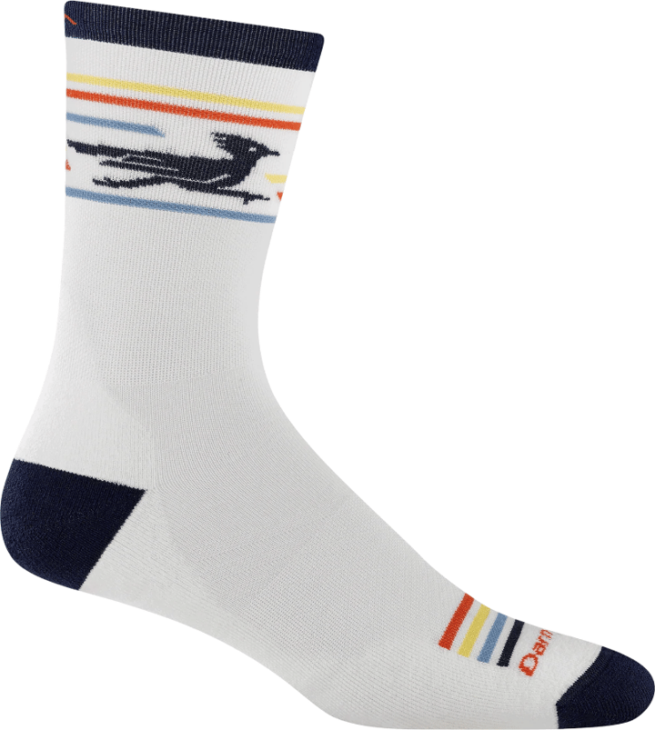 Darn Tough Frontrunner Micro Crew Ultra-Lightweight With Cush M White Darn Tough