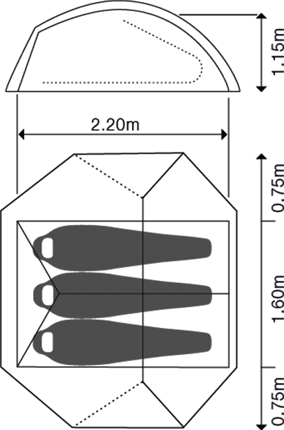 Exped Cassira 3 Meadow Exped
