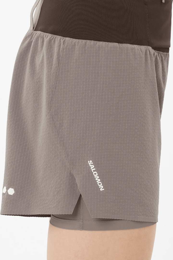 Salomon Women's Sense Aero 2in1 Trail 4" Iron/ Salomon