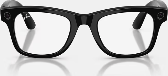 Ray-Ban Wayfarer Shiny Black / Transitions Graph. Green Ray-Ban