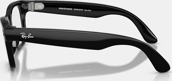 Ray-Ban Wayfarer Shiny Black / Transitions Graph. Green Ray-Ban