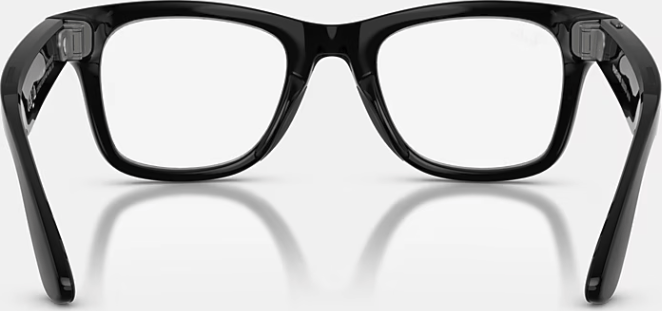 Ray-Ban Wayfarer Shiny Black / Transitions Graph. Green Ray-Ban