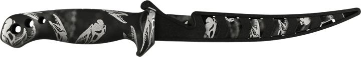 iFish Fillét Knife Black Scull iFish