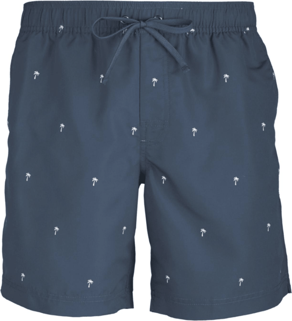Bula Tide Swim Trunks 17 Inch Navy Printed