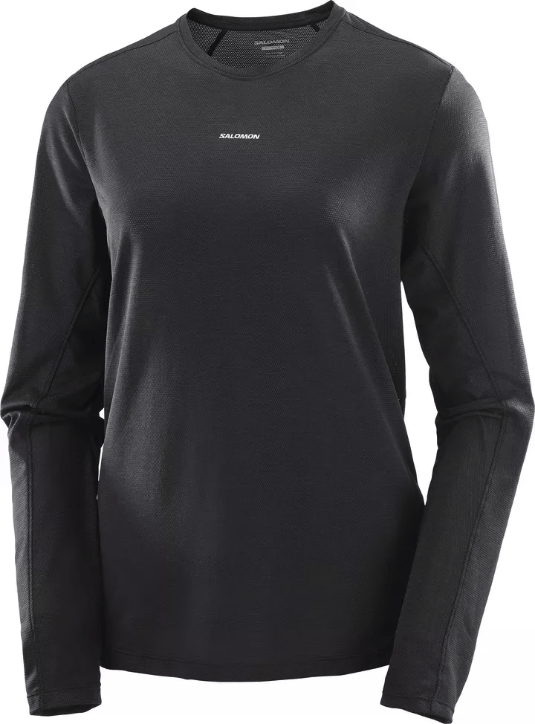 Salomon Shakeout Core Graphic Ls Tee W Deep Black/ Salomon