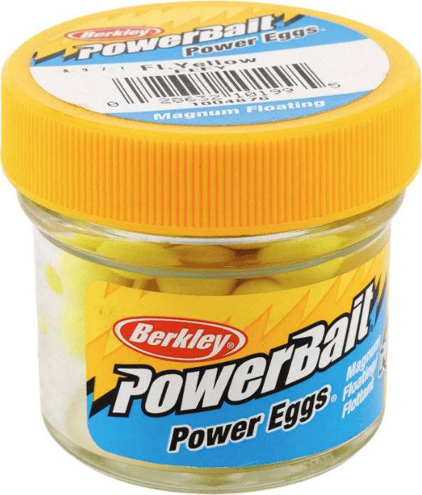 Berkley PowerBait Power Eggs Floating Magnum Garlic - Clear Silver/Fl.Yellow Berkley