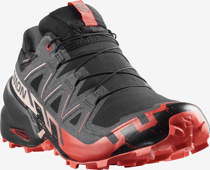 Salomon Men's Speedcross 6 GORE-TEX Black / Fiery Red / Almond Milk Salomon
