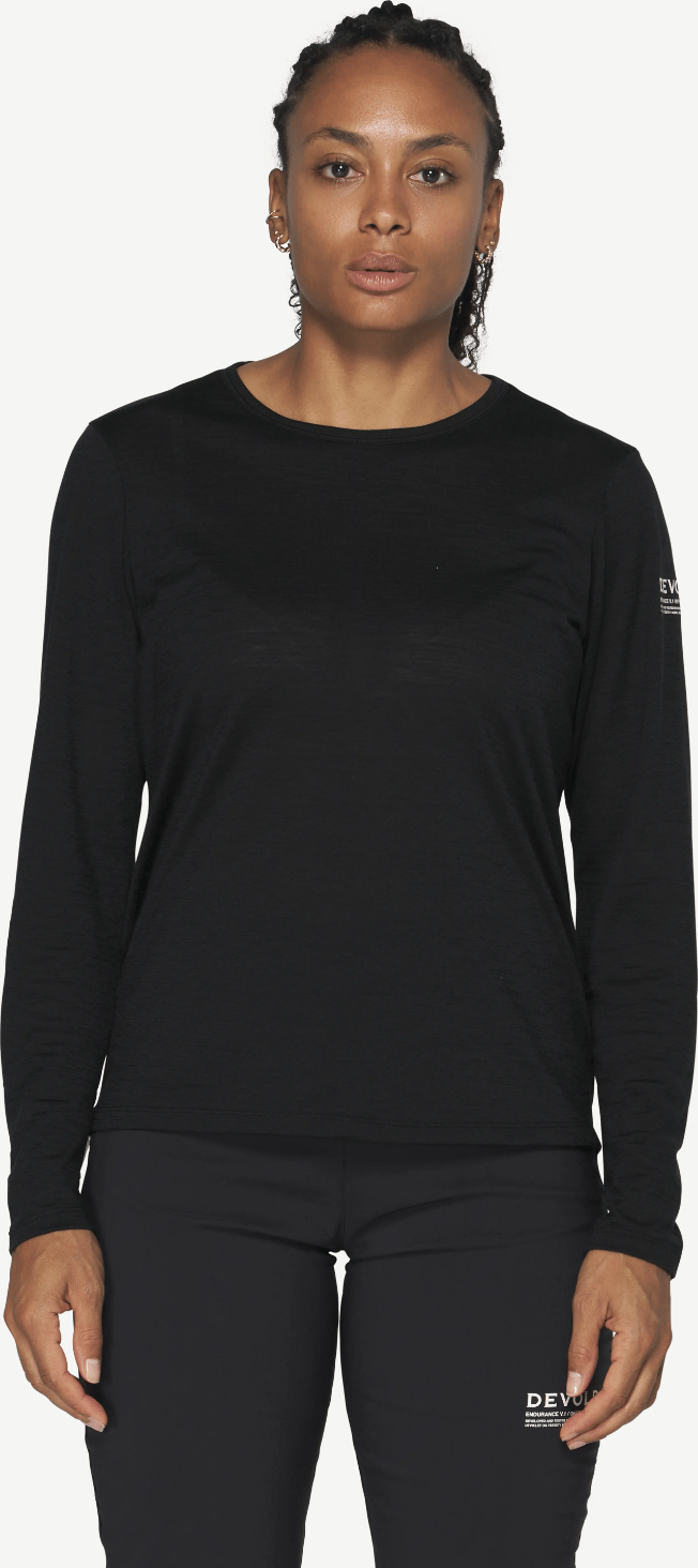 Devold Active Stamp Ls Wmn Black Devold
