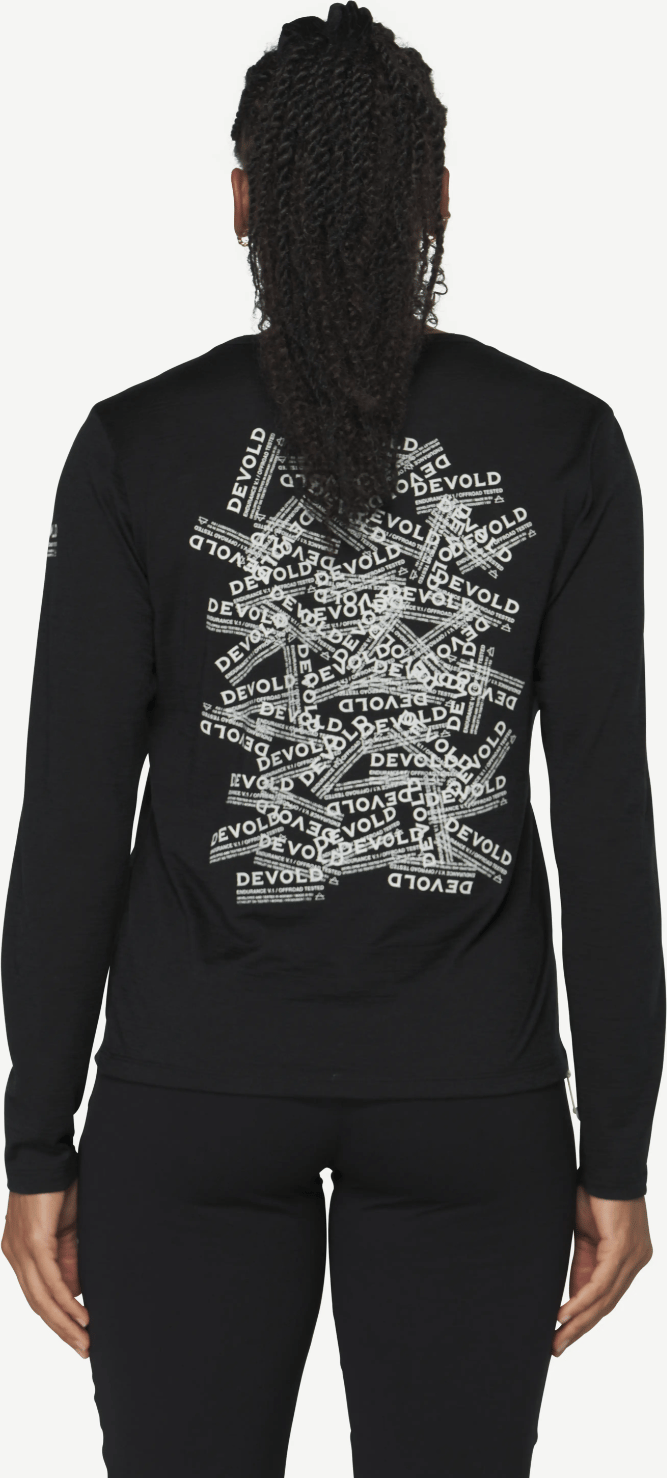 Devold Active Stamp Ls Wmn Black Devold