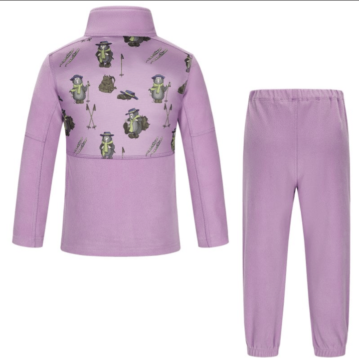 Skogstad K Alvdal Microfleece Sett African Violet Skogstad