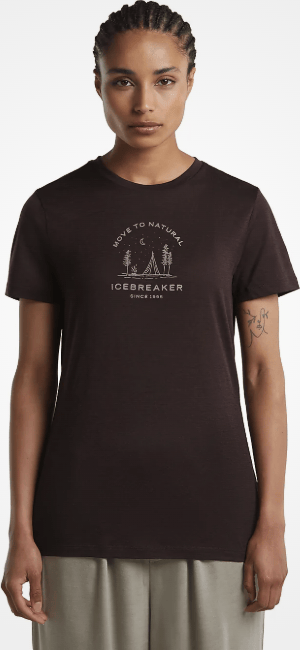 Icebreaker Women Merino 150 Tech Lite S/S Tee Peaceful Pass Bittersweet Icebreaker