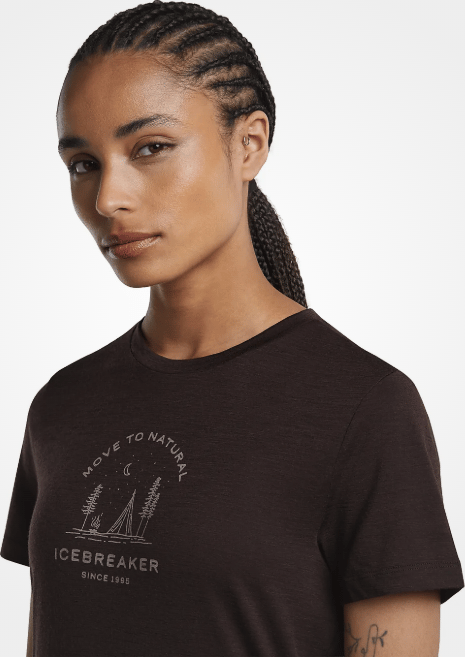 Icebreaker Women Merino 150 Tech Lite S/S Tee Peaceful Pass Bittersweet Icebreaker