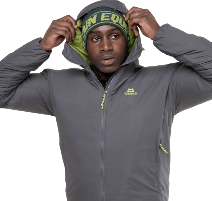 Mountain Equipment Andola Hooded Mens Jacket Anvil Grey Mountain Equipment