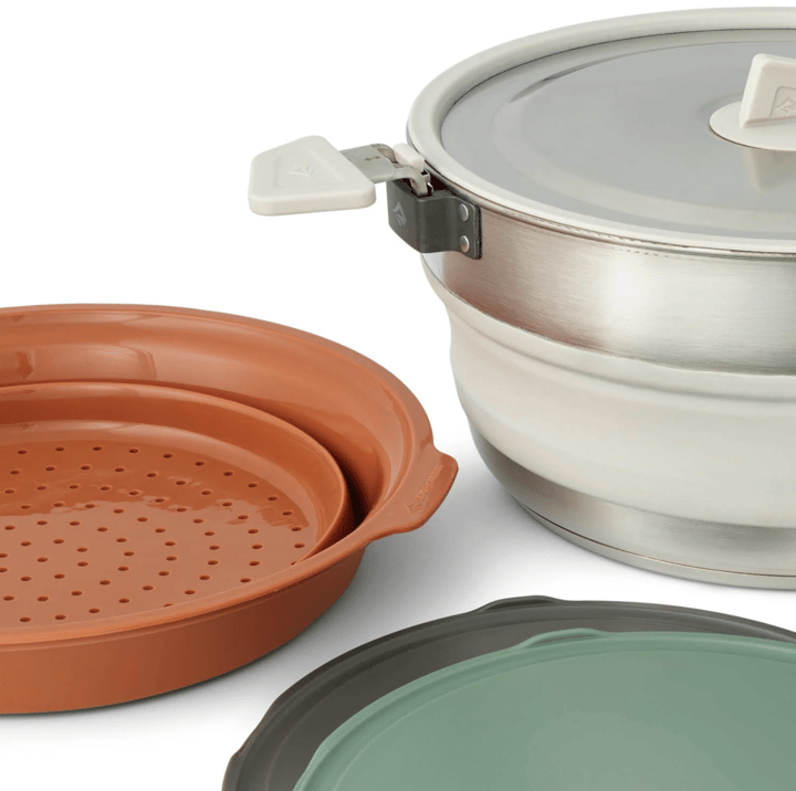 Sea To Summit Detour Essentials Camp Kitchen Kit 4pc 5l Pot Set W/Sack Assorted Sea to Summit