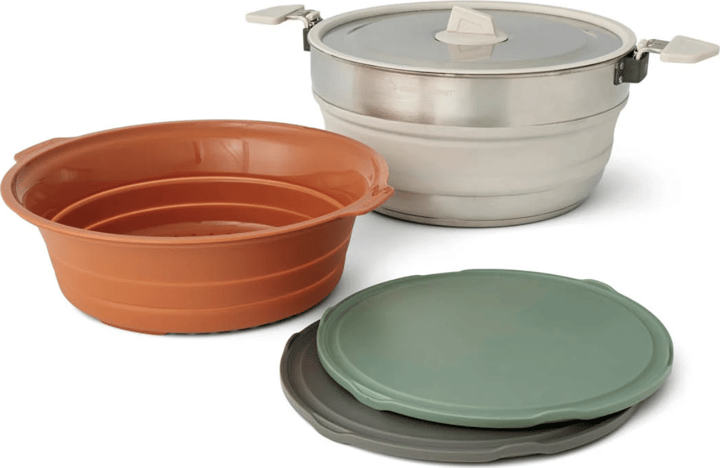 Sea To Summit Detour Essentials Camp Kitchen Kit 4pc 5l Pot Set W/Sack Assorted Sea to Summit
