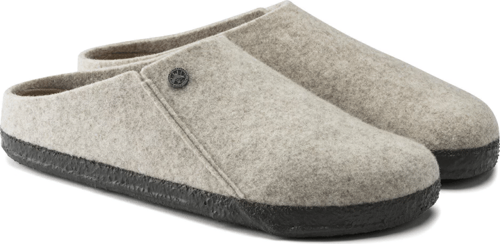 Birkenstock Zermatt Shearling Wool Felt Eggnog Narrow Birkenstock
