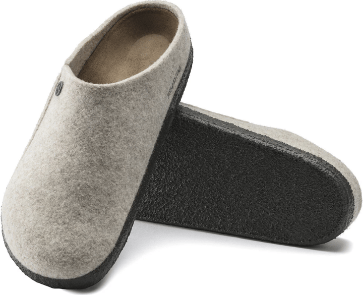 Birkenstock Zermatt Shearling Wool Felt Eggnog Narrow Birkenstock
