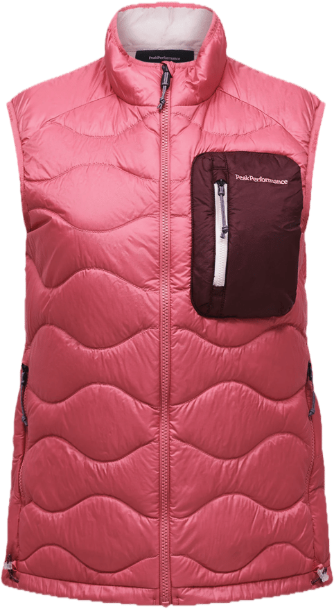 Peak Performance W Helium Utility Down Vest Mountain Blush/porto/ Peak Performance
