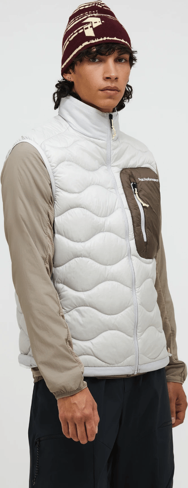Peak Performance M Helium Utility Down Vest Antarctica/terrain Tan/ Peak Performance