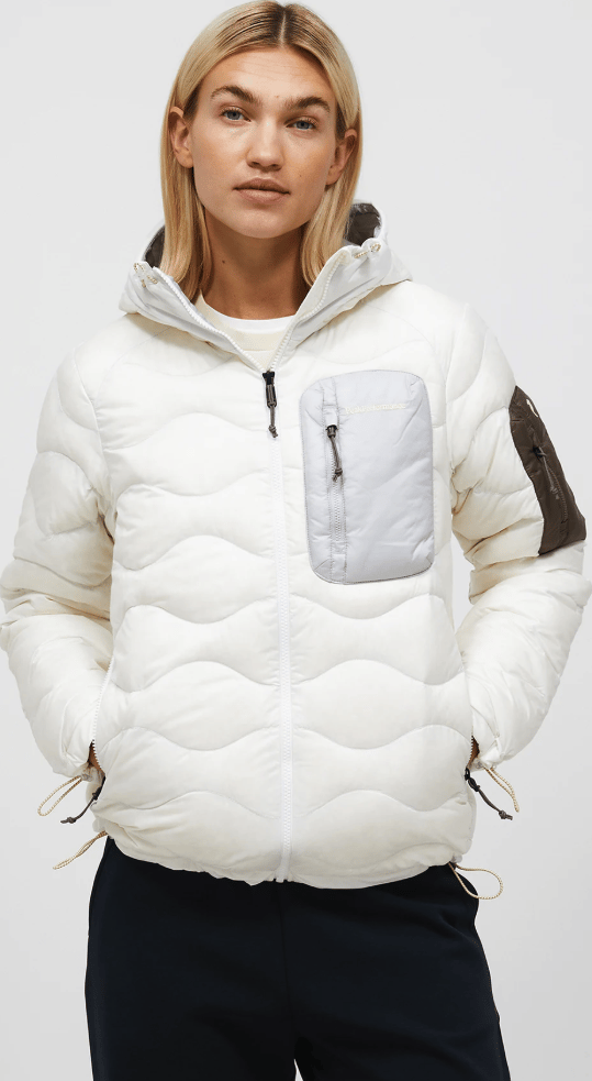 Peak Performance W Helium Utility Down Hood Offwhite/antarctica/ Peak Performance