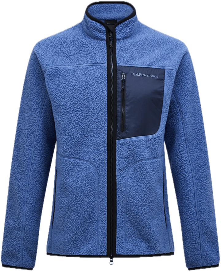 Peak Performance M Naturerush Pile Zip Jacket Summit Sky/blue Shadow/ Peak Performance