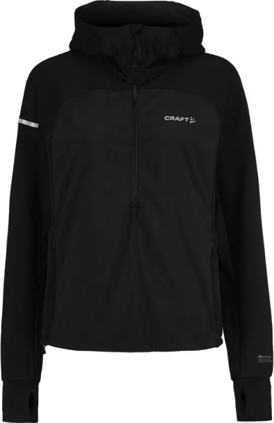 Craft Women's Subz Light Hood Sweater Black Craft