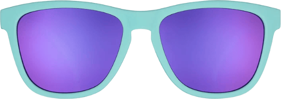 Goodr Sunglasses Electric Dinotopia Carnival Turquoise Goodr Sunglasses