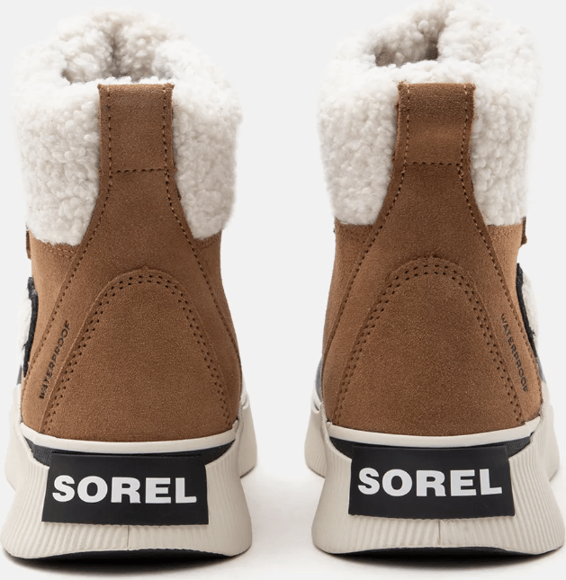 Sorel Big Kids Out N About Iv Chillz Wp Taffy Leather, Black Sorel